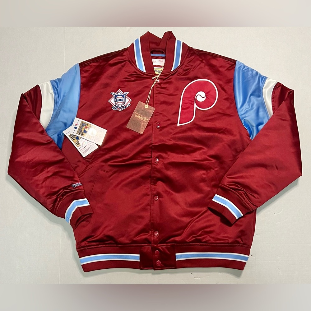 Philadelphia Phillies Mitchell & Ness Cooperstown Heavyweight Jacket MSRP $180